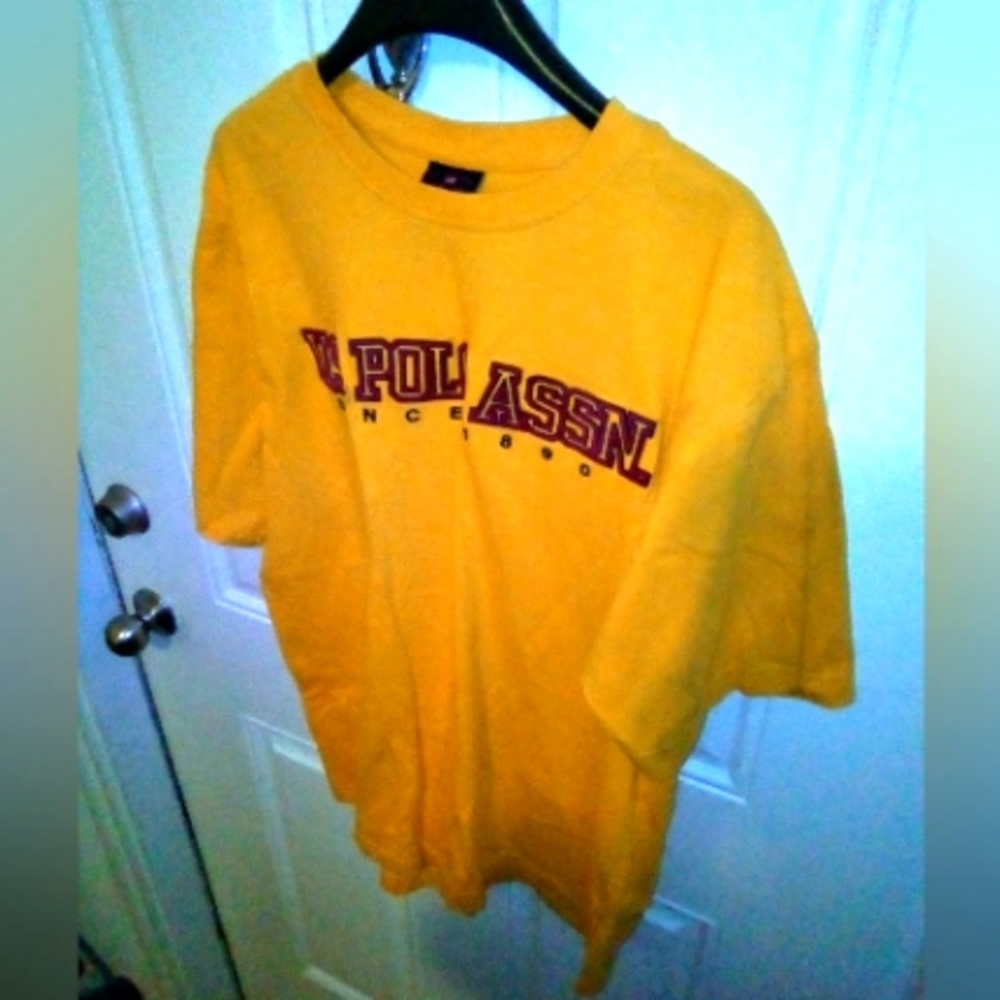 Men's U.S. Polo Association T-shirt in Red/Yellow